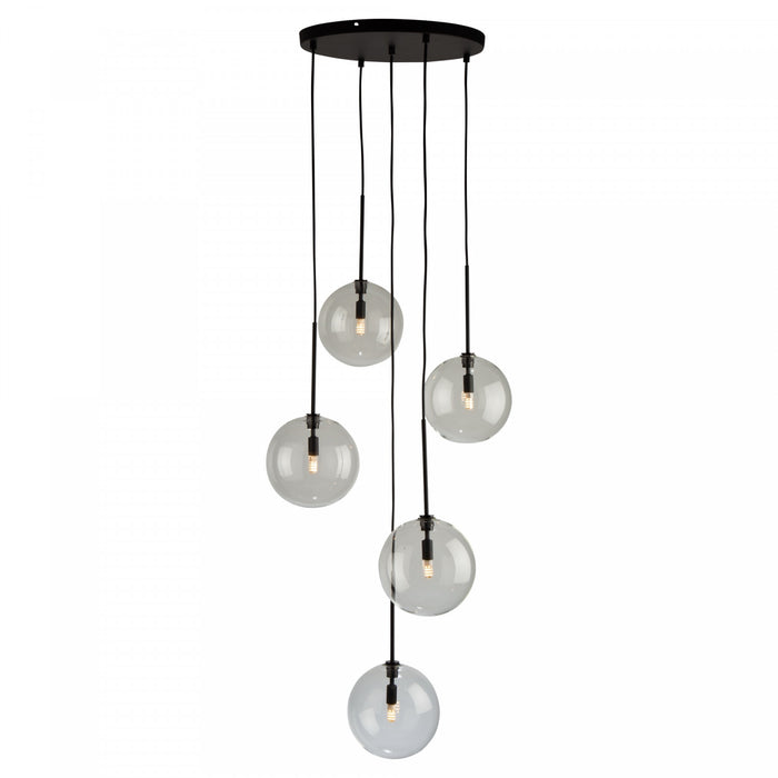 Pinpoint 5-Light Black Pendant