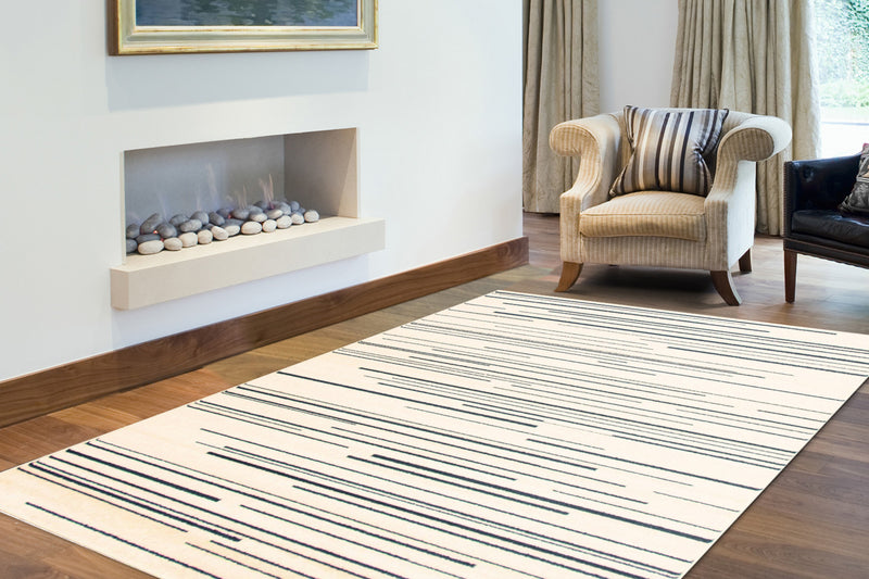 Faith Cream-Prol Area Rug - 3'11\" x 5'7\"