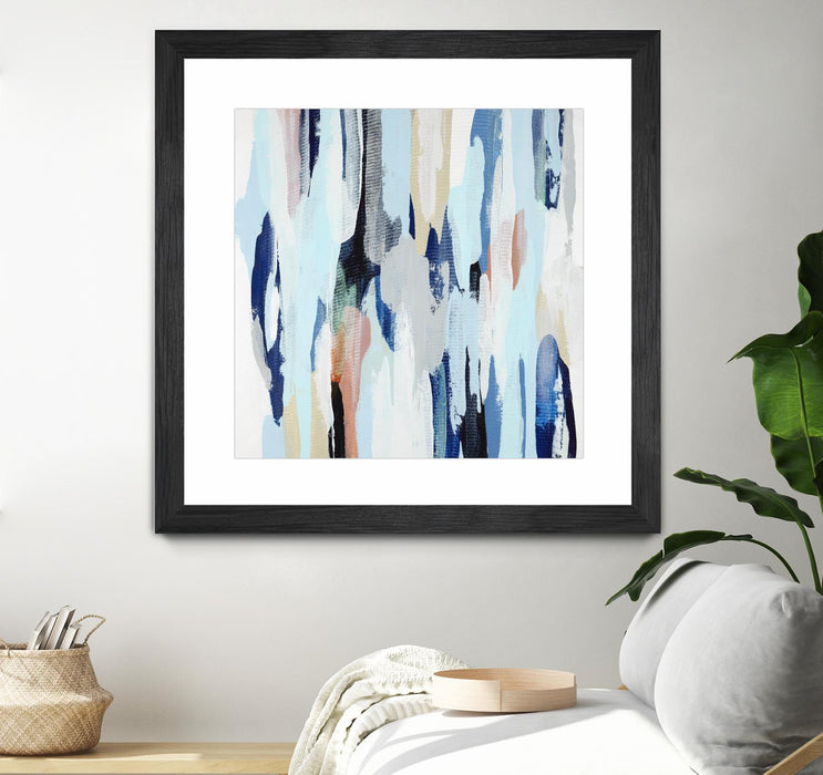 \"Creating Coastal\" Matted and Framed Black 30x30 Wall Art