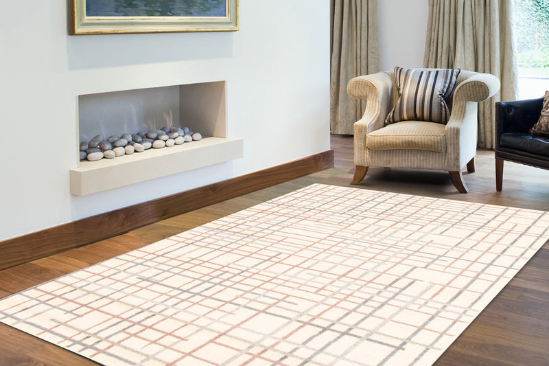 Taite Cream-Silver Area Rug - 7'10\" x 10'2\"