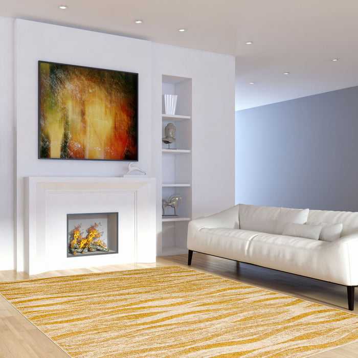 Arusha Ivory / Gold 6'7\" x 9'6\" Area Rug