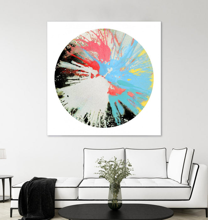 \"Spin Art 10\" Giant Art 72x72 Wall Art