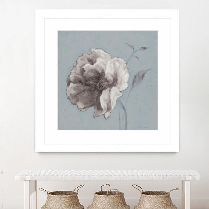 \"Floral Symposium Ii\" Matted and Framed White 36x36 Wall Art