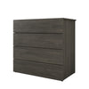 Nordika 4-Drawer Chest - Bark Grey