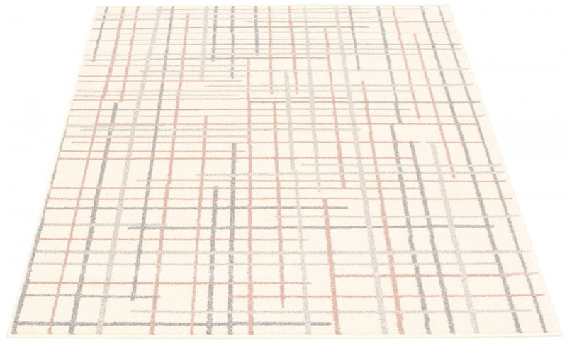 Taite Cream-Silver Area Rug - 7'10\" x 10'2\"