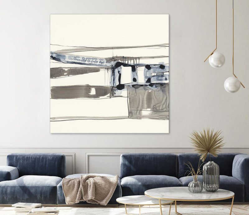 \"Stark Lines Ii\" Giant Art 72x72 Wall Art