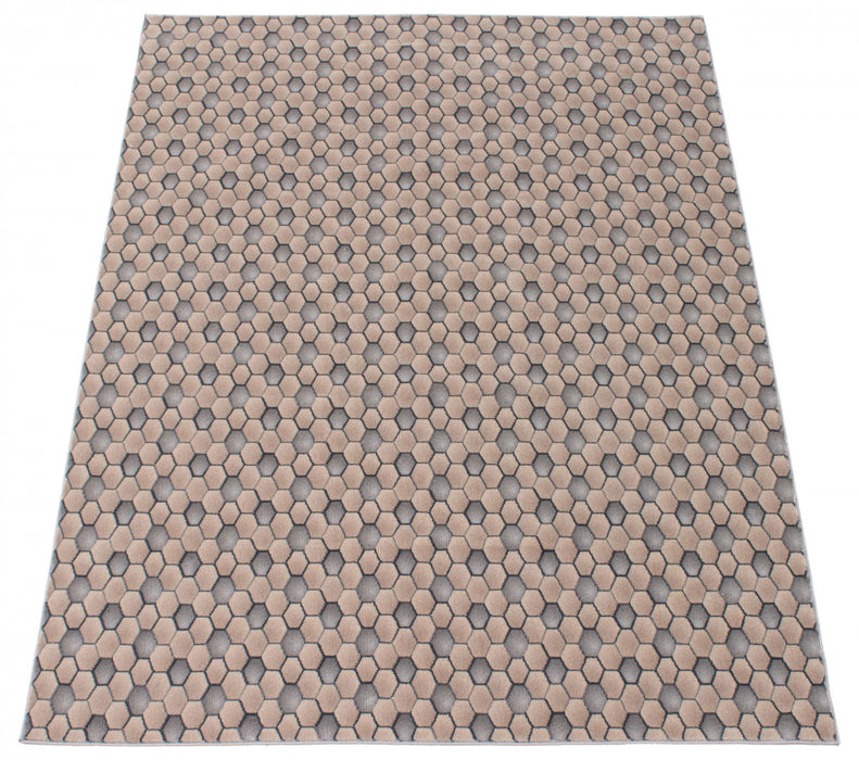 Ranger Taupe/grey Rug 6'7\" X 9'6\" Area Rug