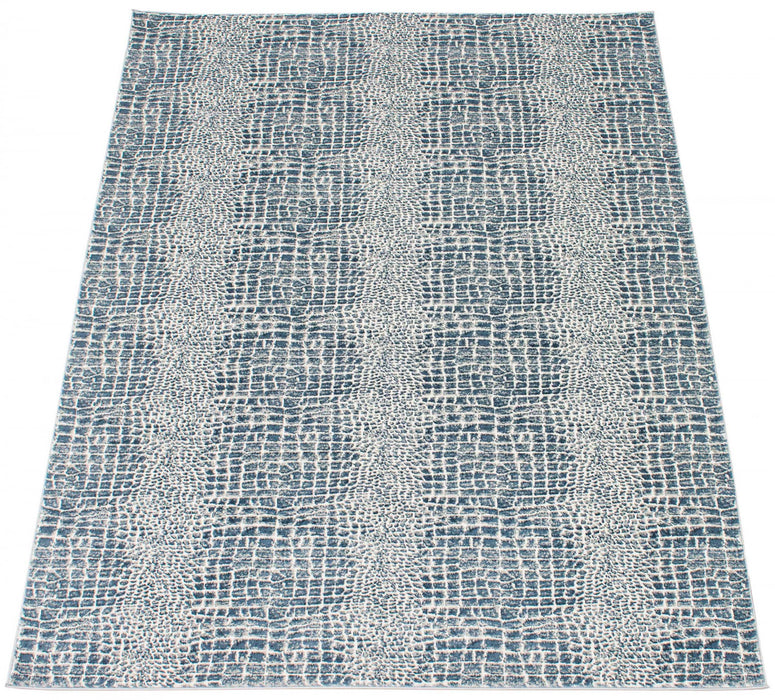 Kecia Navy/cream Rug 6'7\" X 9'6\" Area Rug