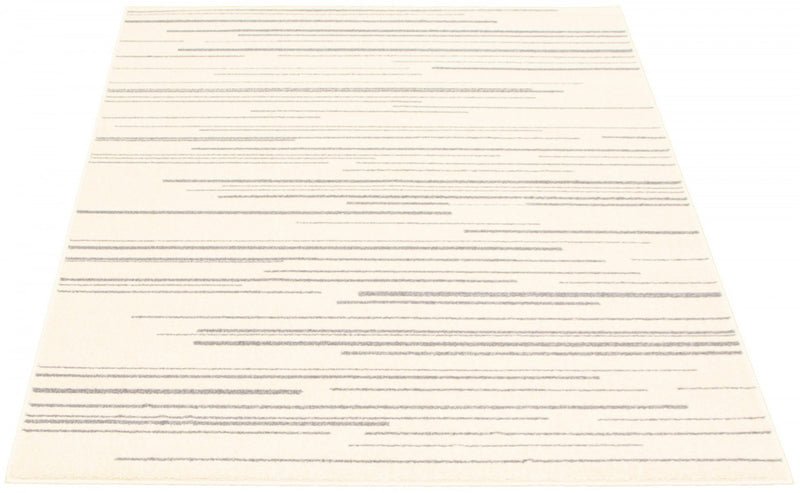 Faith Cream-Silver Area Rug - 7'10\" x 10'2\"