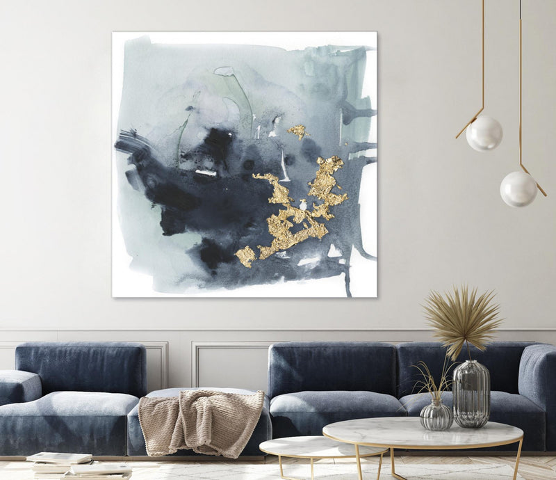 \"Cerulean & Gold I\" Giant Art 72x72 Wall Art