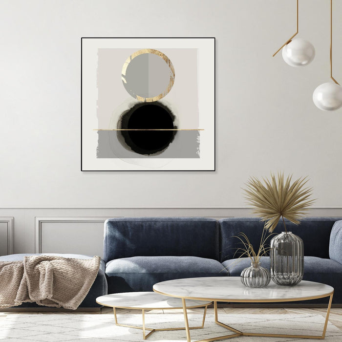 \"Dream Life Inspired I\" Canvas Framed Black 20x20 Wall Art