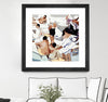 "Tammy & Greg's Pool Party" Matted and Framed Black 30x30 Wall Art
