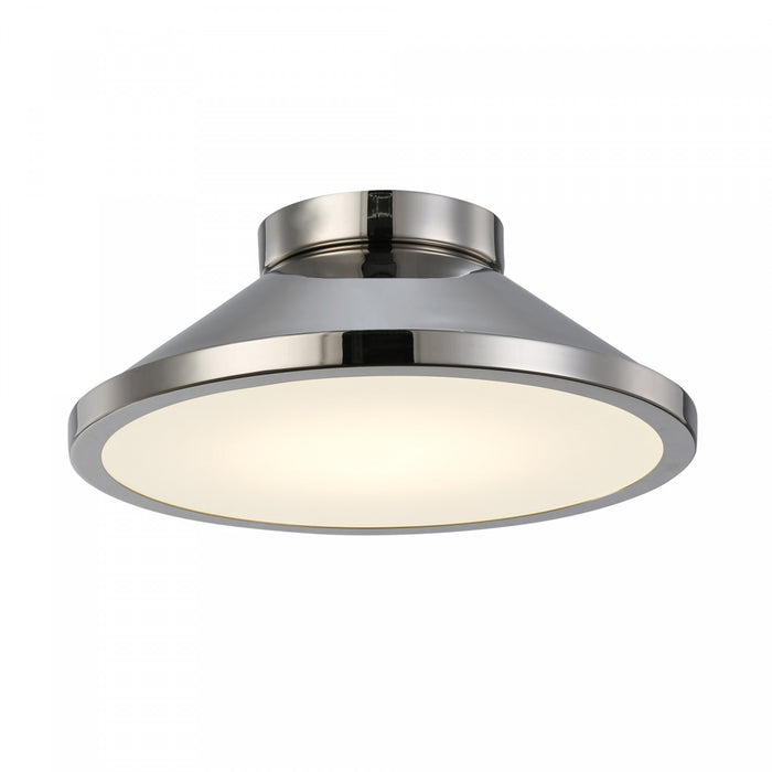 Lucida Nickel Integrated LED Flush Mount