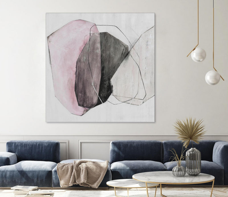 \"Tickled With Pink\" Giant Art 54x54 Wall Art