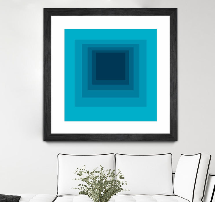 \"After Josef D\" Matted and Framed Black 30x30 Wall Art