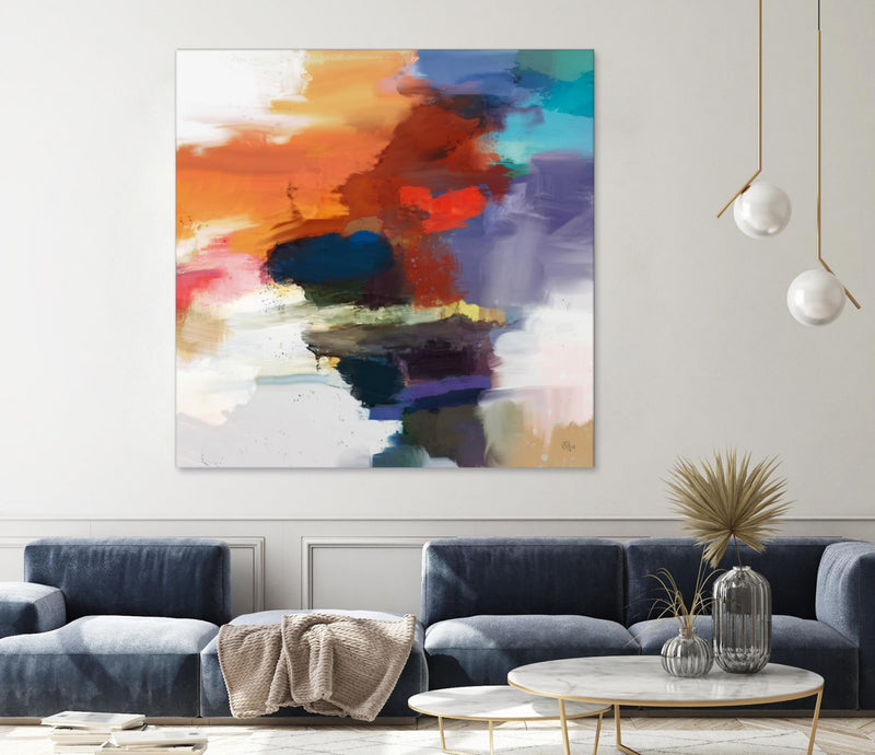 \"Interplay\" Giant Art 54x54 Wall Art