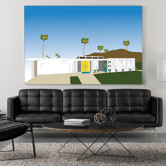 \"Palm Spring Living Ii\" Giant Art 72x48 Wall Art