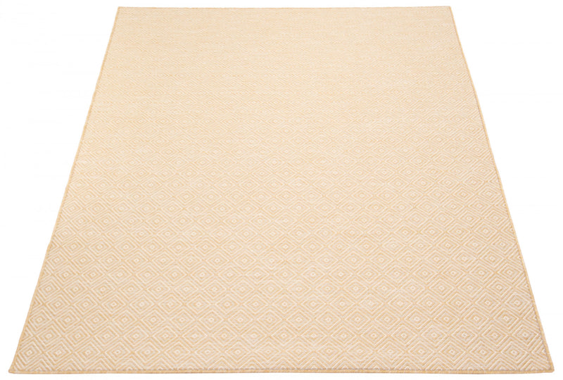 Neisha Diamond Gold Rug 6'7\" X 9'6\" Area Rug