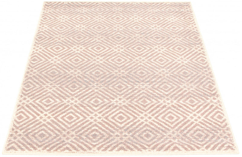Electra Silver-Rose Area Rug - 7'10\" x 10'2\"