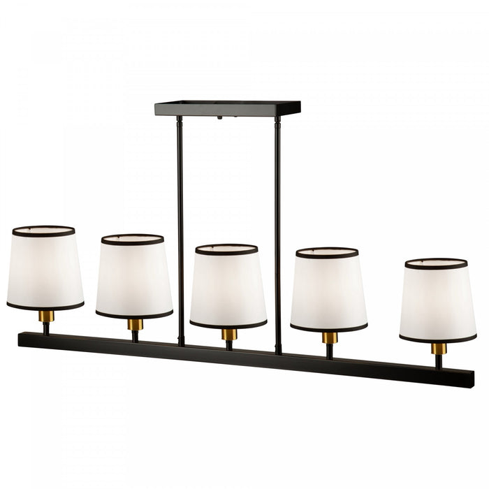Coco 5-Light Black Gold Ceiling Light