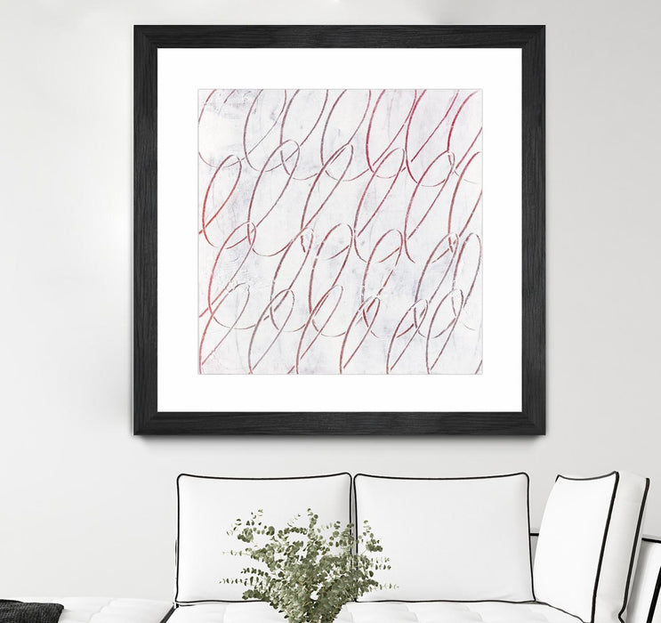 \"Hula I\" Matted and Framed Black 36x36 Wall Art
