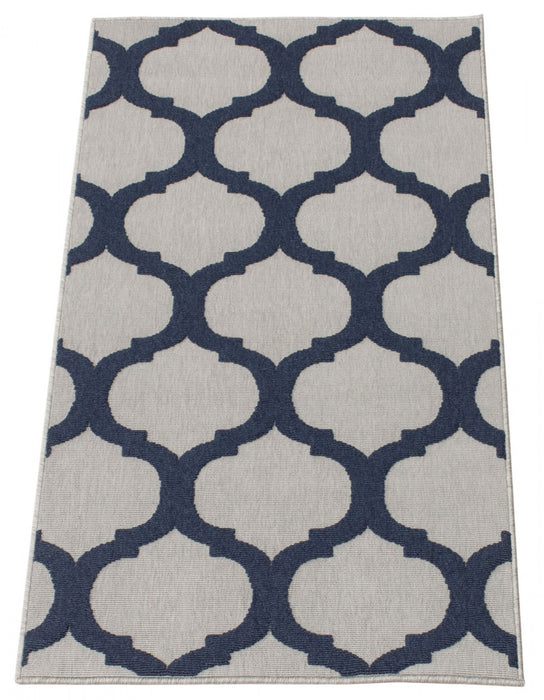 Sophie Grey-Navy Area Rug - 2'8\" x 4'11\"