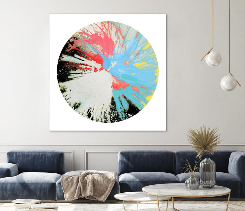 \"Spin Art 10\" Giant Art 72x72 Wall Art