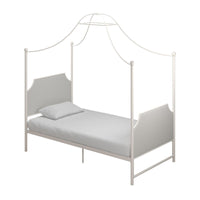 Little Seeds Monarch Hill Clementine Twin Canopy Bed - Beige 