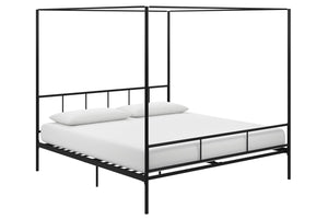Novogratz Marion King Canopy Bed - Black