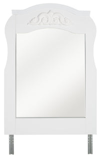 Diamond Dreams Bedroom Dresser Mirror for Kids - White 