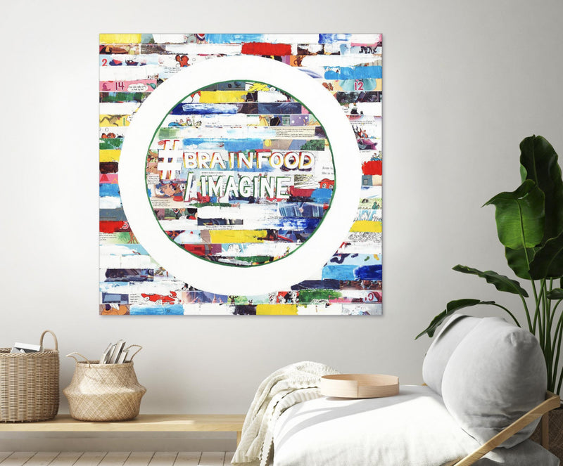 \"Smoke Circus Iv\" Giant Art 54x54 Wall Art