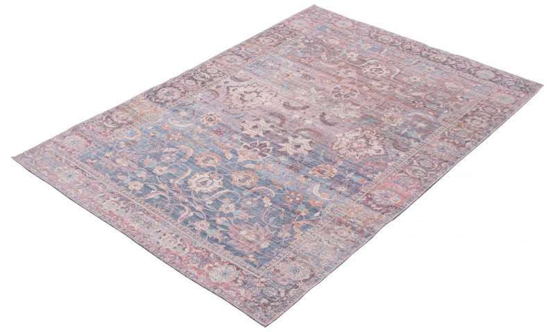 Boann Grey/blue Rug 5'3\" X 8'0\" Area Rug