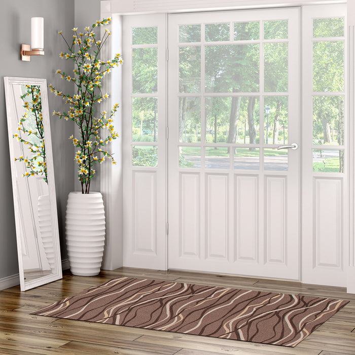Bellezza Brown 2'2\" x 6'0\" Area Rug - S of 2