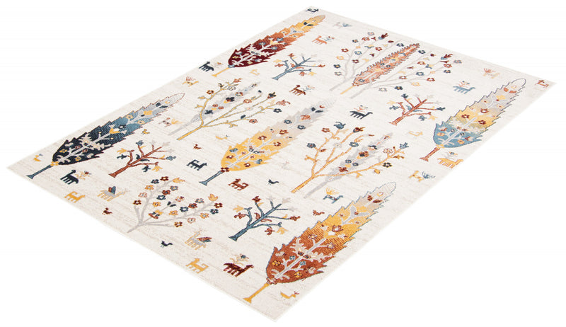 Pine Ivory Machine Washable Area Rug - 8'0\" x 10'0\"