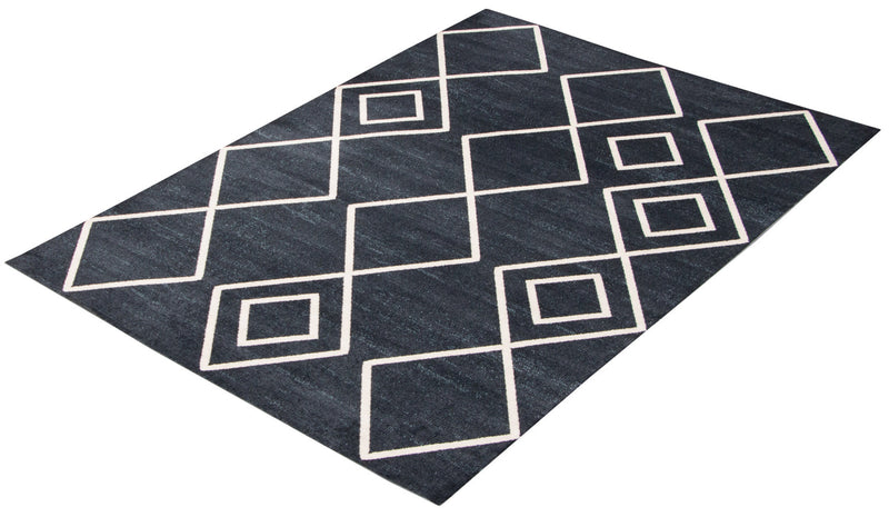 Kenza Blue Machine Washable Area Rug - 5'0\" x 7'0\"