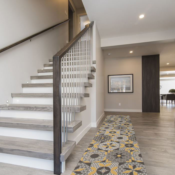 Bellezza Grey 2'2\" x 14'0\" Area Rug