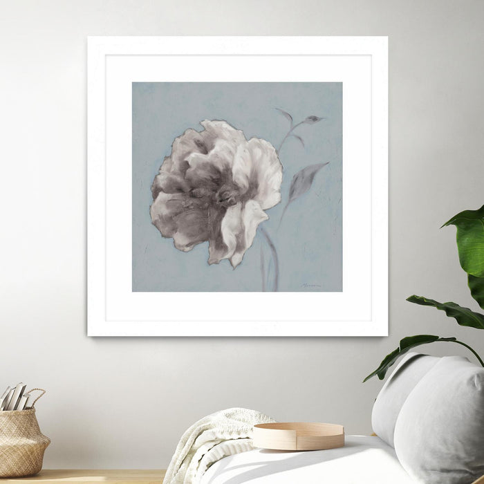 \"Floral Symposium Ii\" Matted and Framed White 36x36 Wall Art