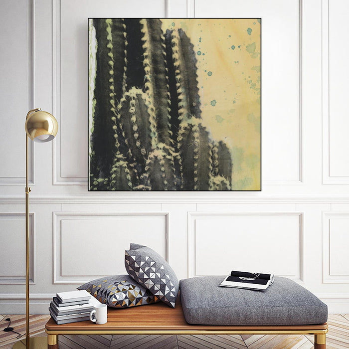 \"Desert Dreams Iv\" Canvas Framed Black 20x20 Wall Art