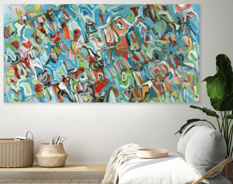 \"Lignes 2\" Giant Art 72x36 Wall Art