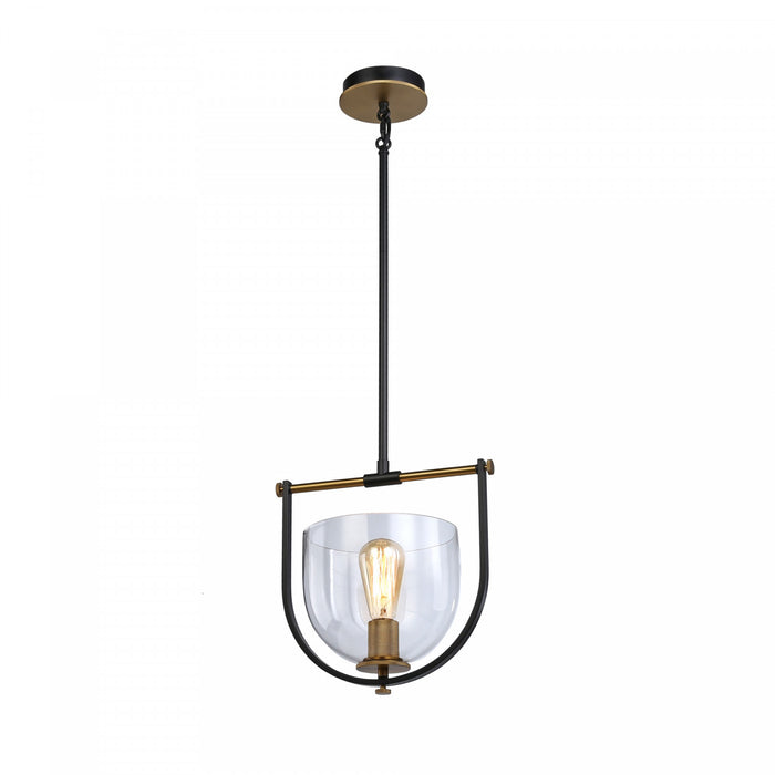 Cheshire Black & Brass 1-Light Pendant