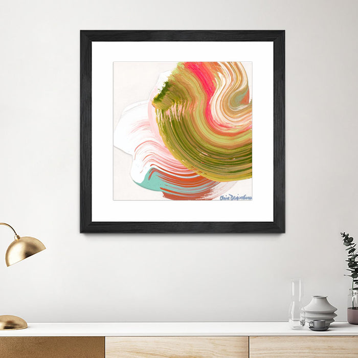 \"Night On The Town\" Matted and Framed Black 30x30 Wall Art