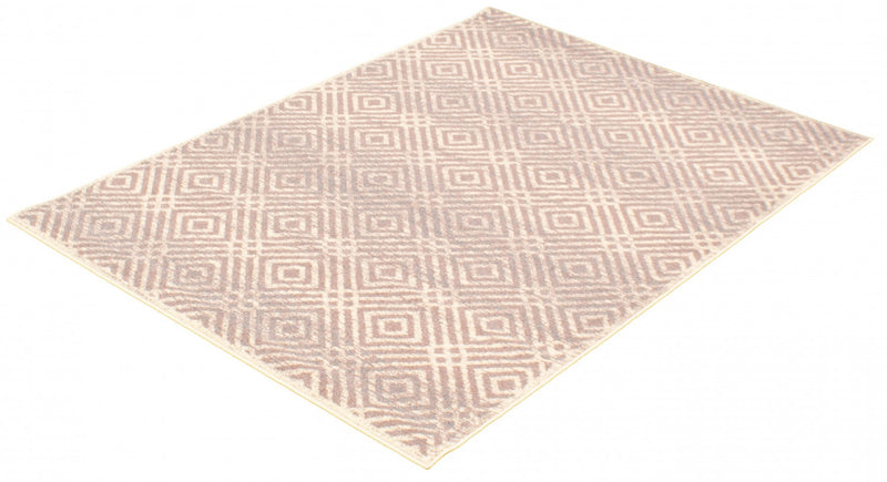 Electra Silver-Rose Area Rug - 7'10\" x 10'2\"