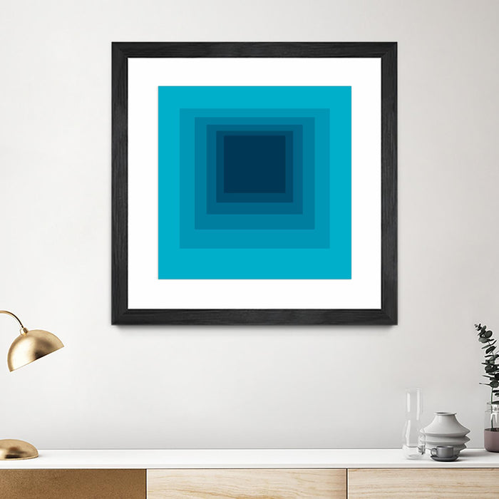 \"After Josef D\" Matted and Framed Black 30x30 Wall Art
