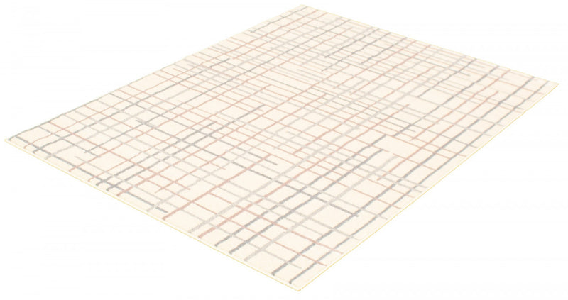 Taite Cream-Silver Area Rug - 7'10\" x 10'2\"