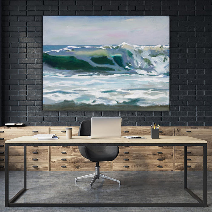 \"Shore Break 2\" Giant Art 72x54 Wall Art
