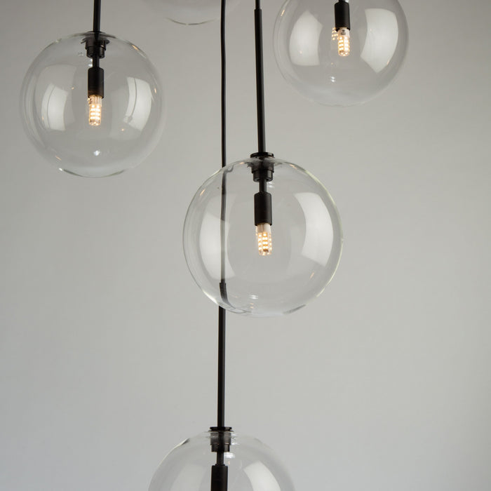 Pinpoint 5-Light Black Pendant