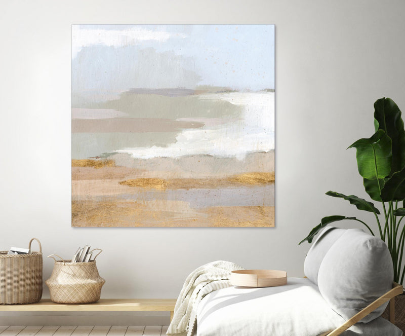 \"Abstract Coastland Ii\" Giant Art 54x54 Wall Art