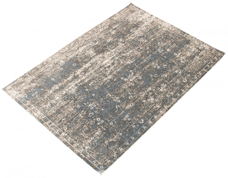 Dayna Blue, Grey Rug 5'3\" X 7'3\" Area Rug