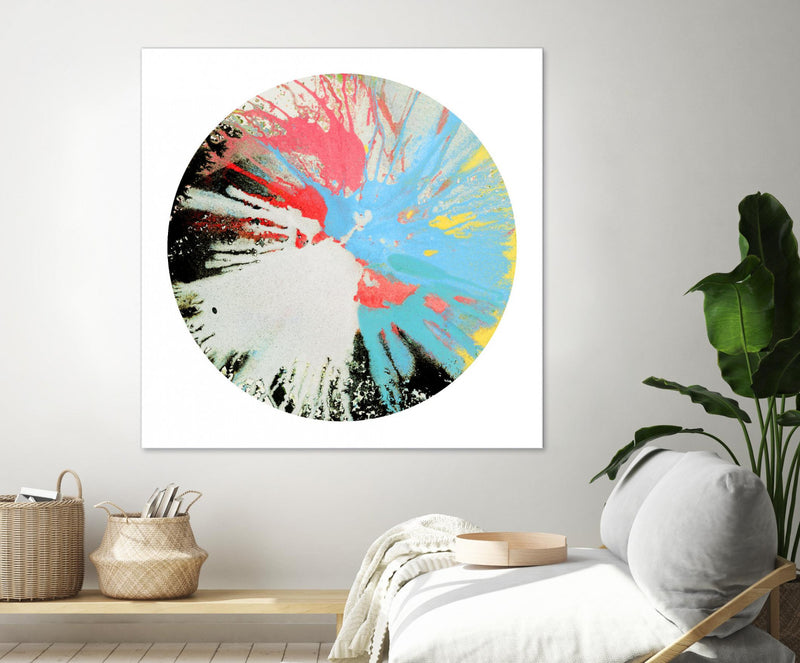 \"Spin Art 10\" Giant Art 72x72 Wall Art