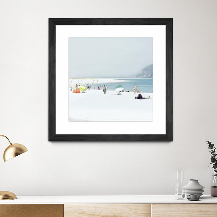 \"Troia\" Matted and Framed Black 30x30 Wall Art